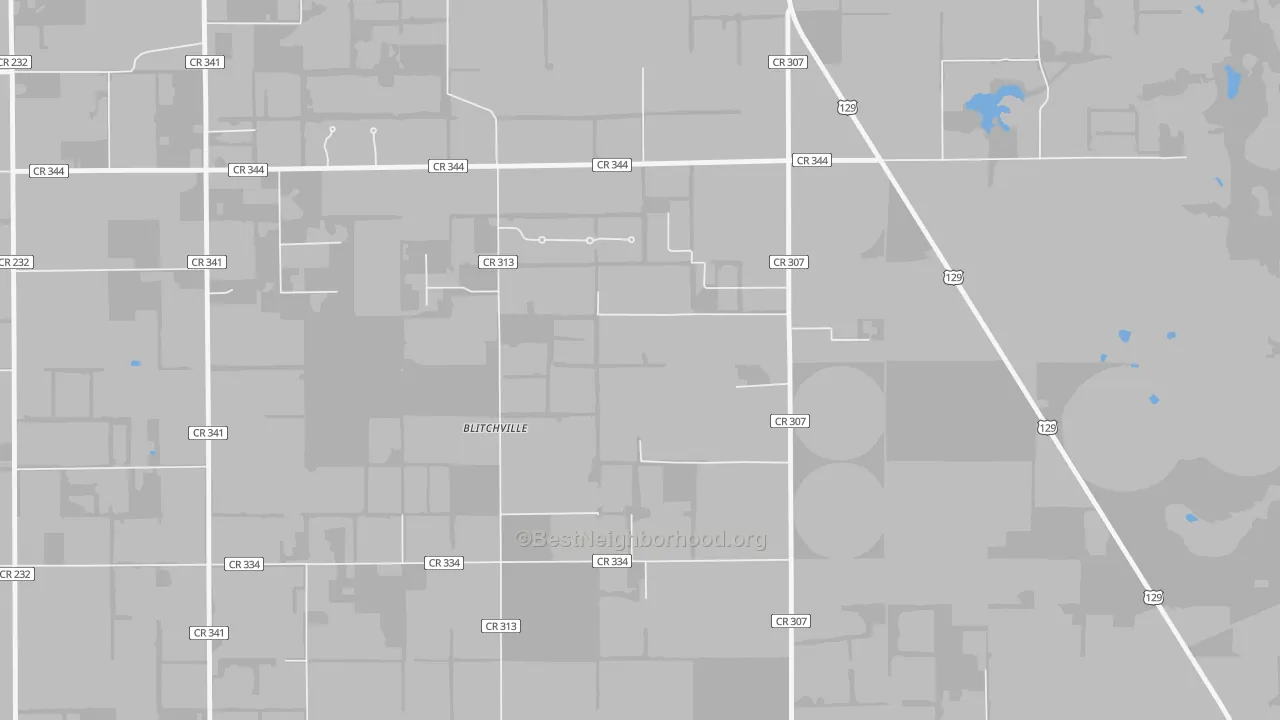 Transit Grade map of Lottieville, FL