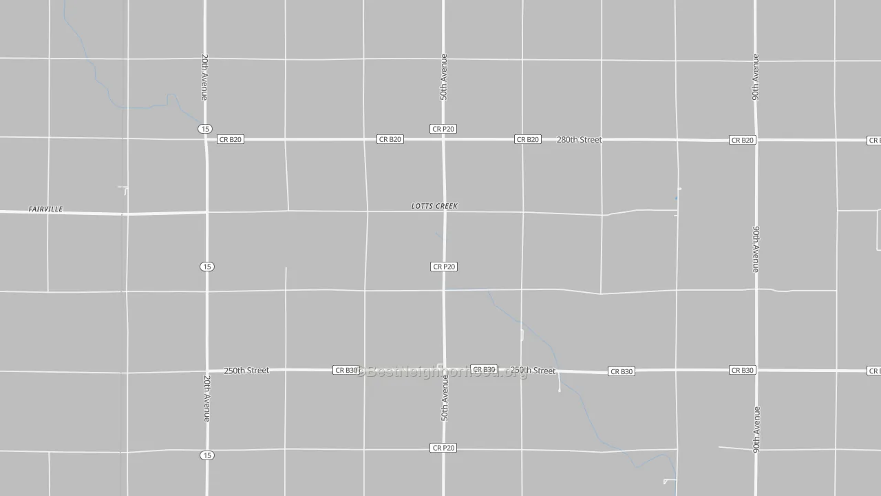 Transit Grade map of Lotts Creek, IA