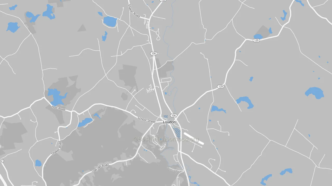 Transit Grade map of Loudon, NH
