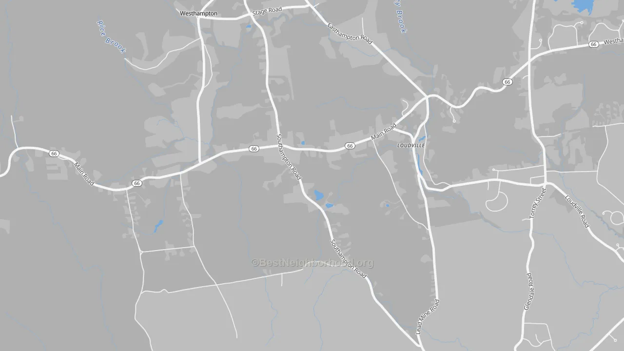 Transit Grade map of Loudville, MA