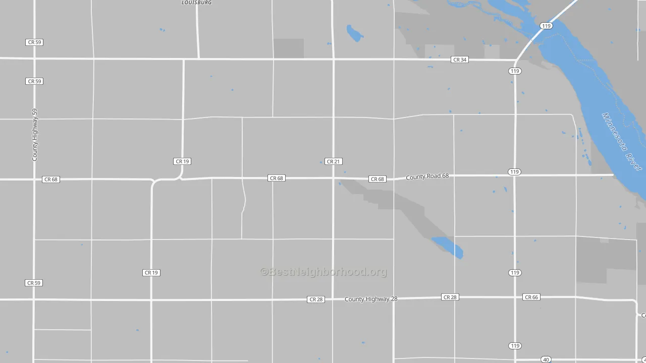 Transit Grade map of Louisburg, MN