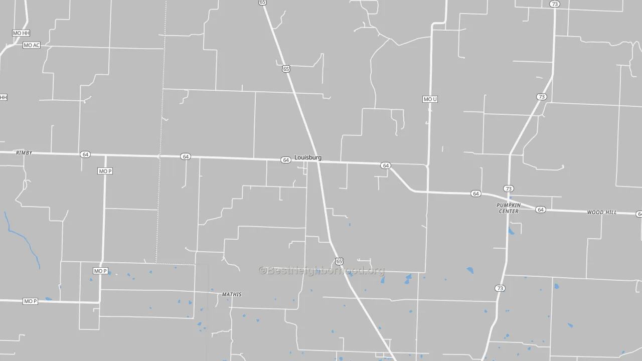 Transit Grade map of Louisburg, MO