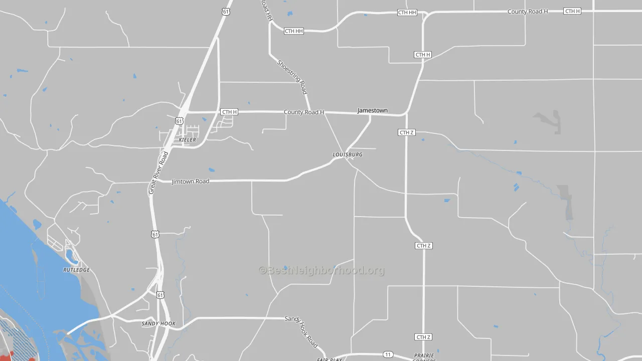 Transit Grade map of Louisburg, WI