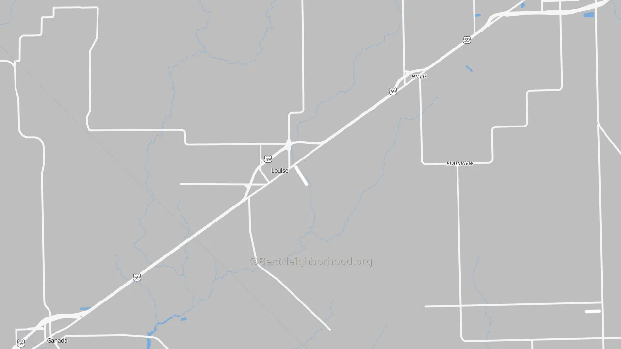 Transit Grade map of Louise, TX