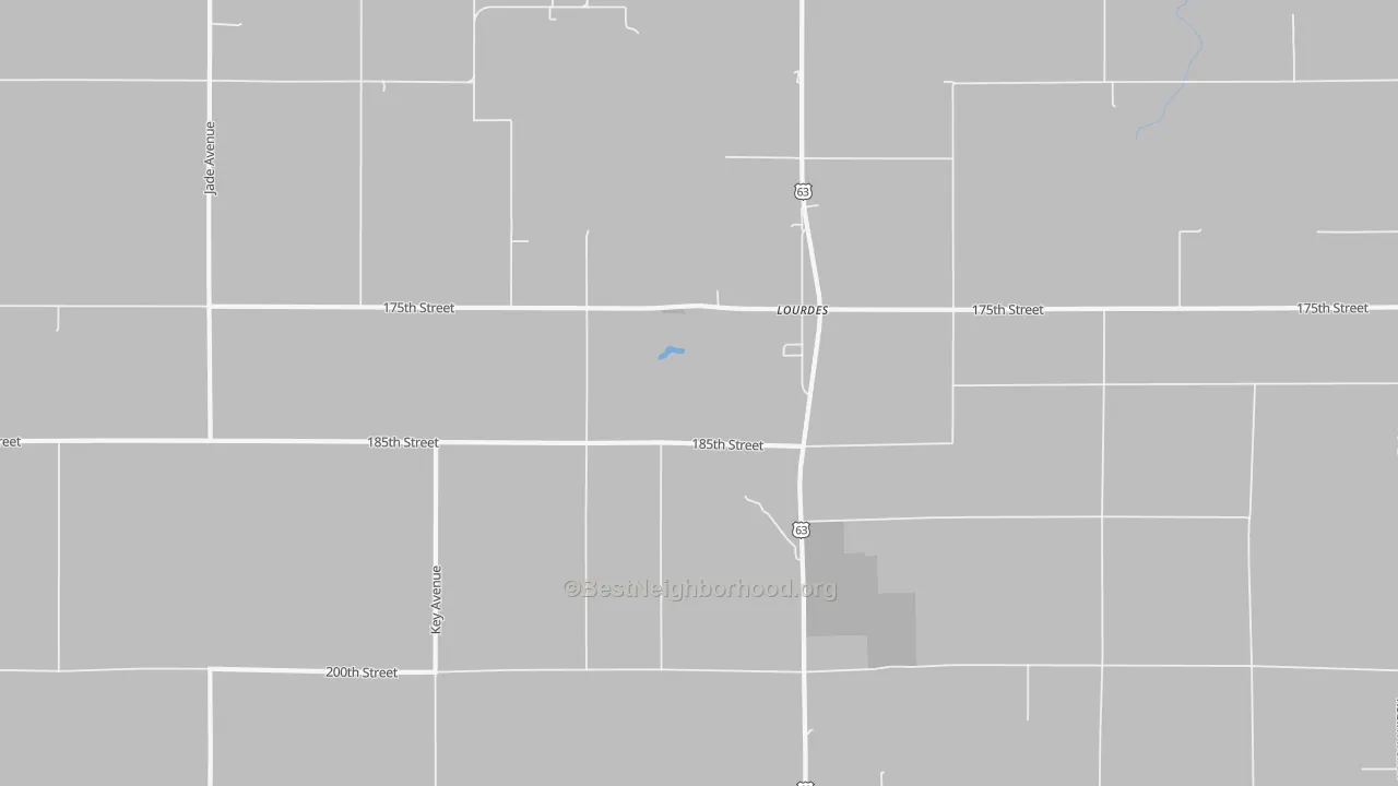 Transit Grade map of Lourdes, IA
