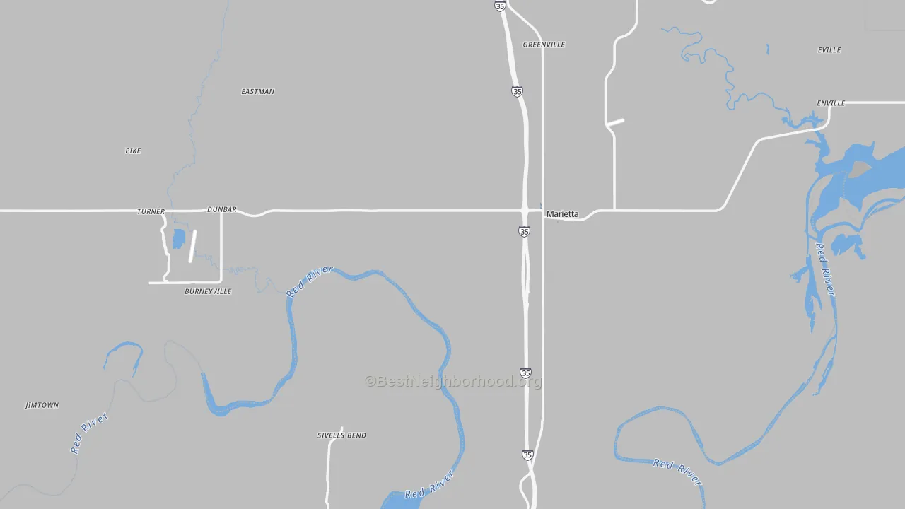 Transit Grade map of Love County, OK