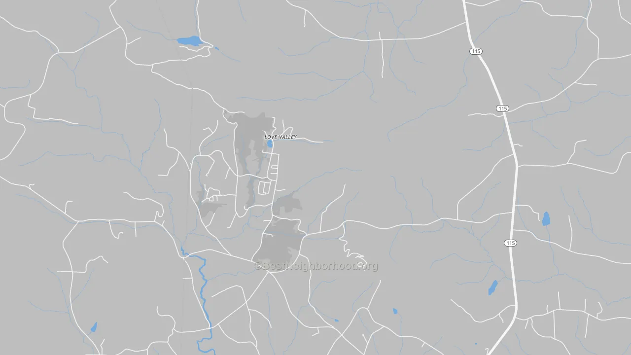 Transit Grade map of Love Valley, NC