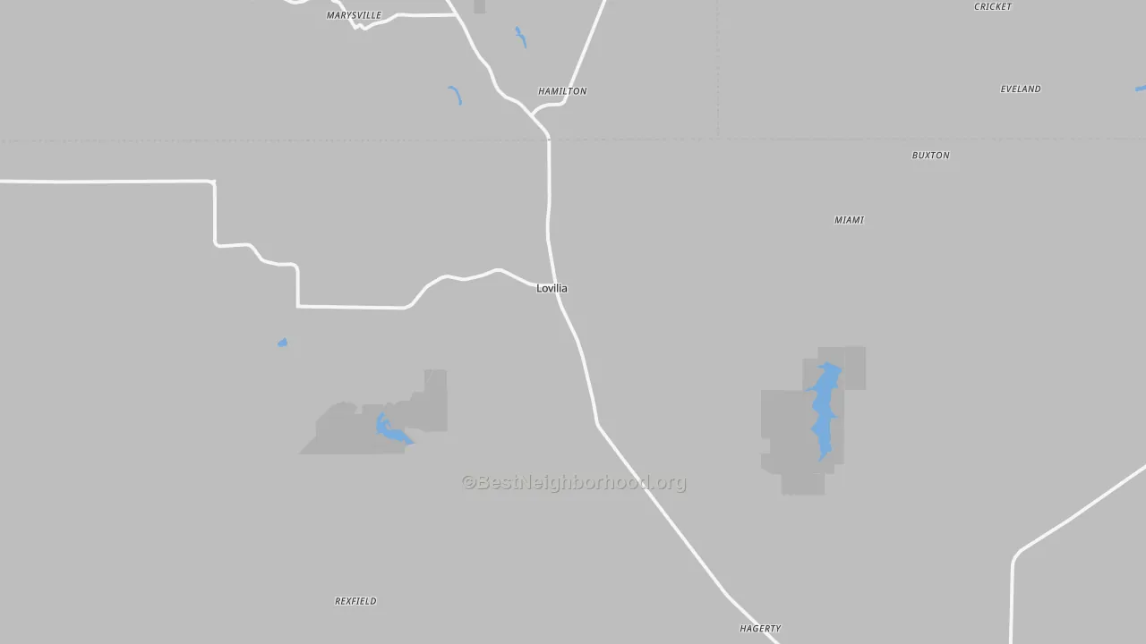 Transit Grade map of Lovilia, IA