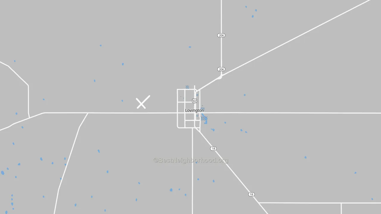 Transit Grade map of Lovington, NM