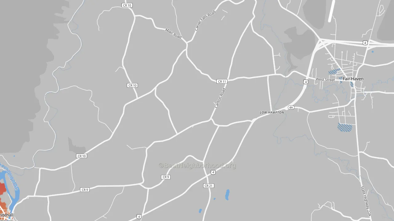 Transit Grade map of Low Hampton, NY