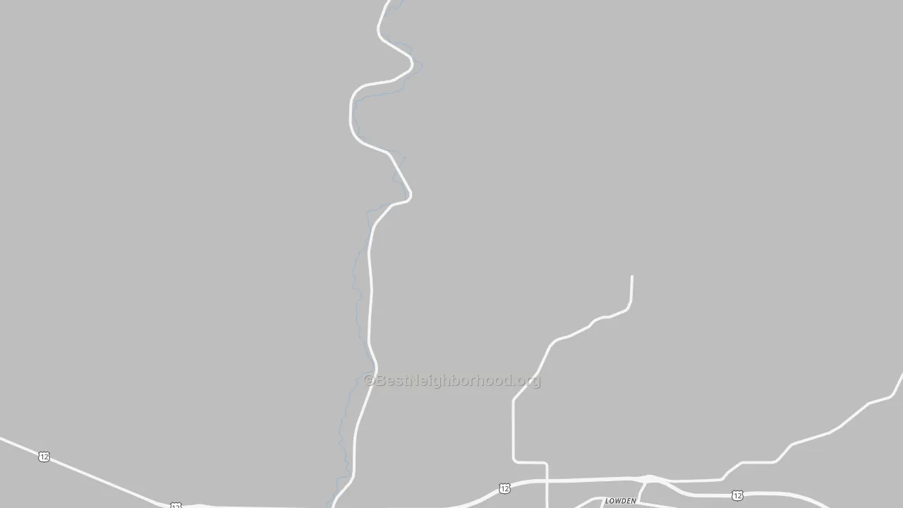 Transit Grade map of Lowden, WA