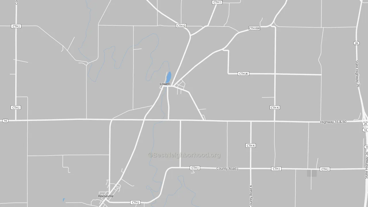 Transit Grade map of Lowell, WI