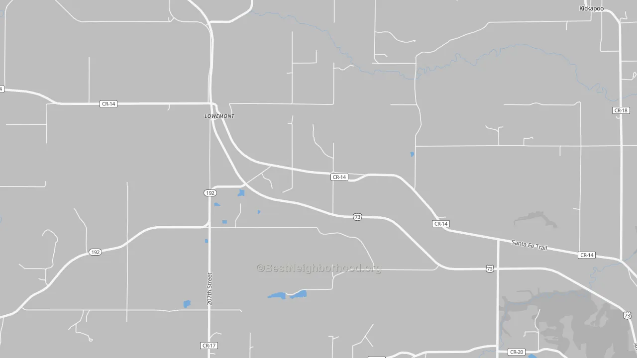 Transit Grade map of Lowemont, KS