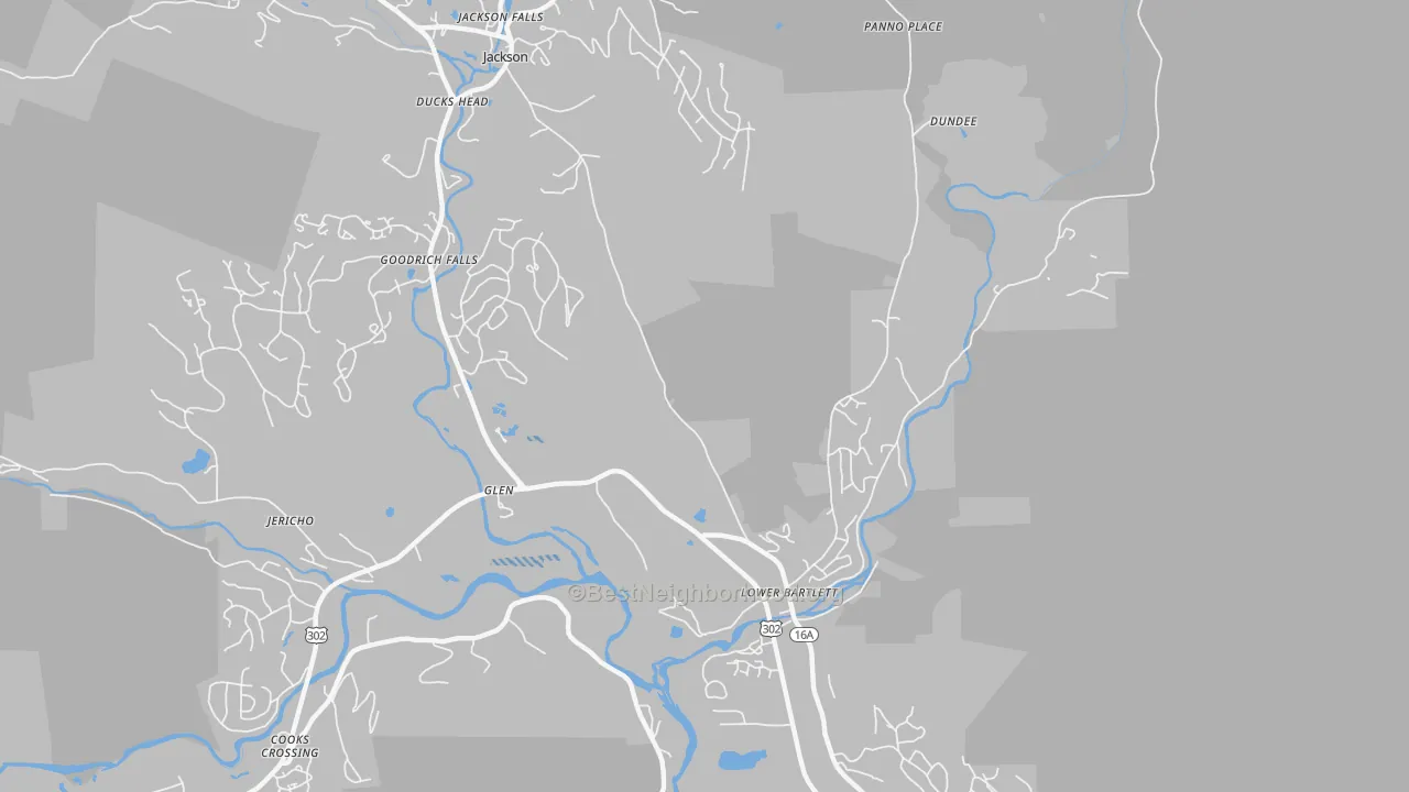 Transit Grade map of Lower Bartlett, NH