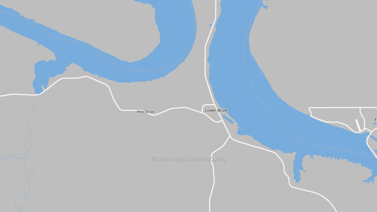 Transit Grade map of Lower Brule, SD