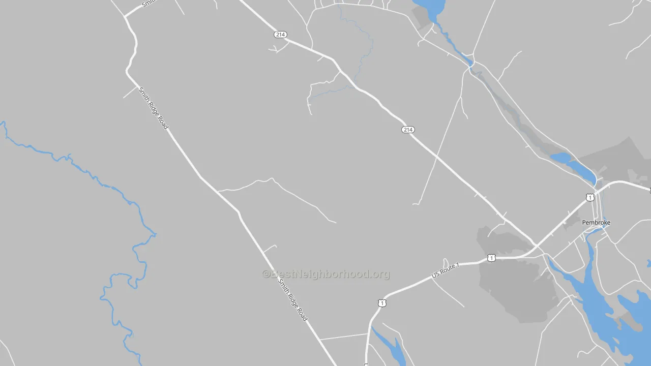 Transit Grade map of Lower Dennysville, ME