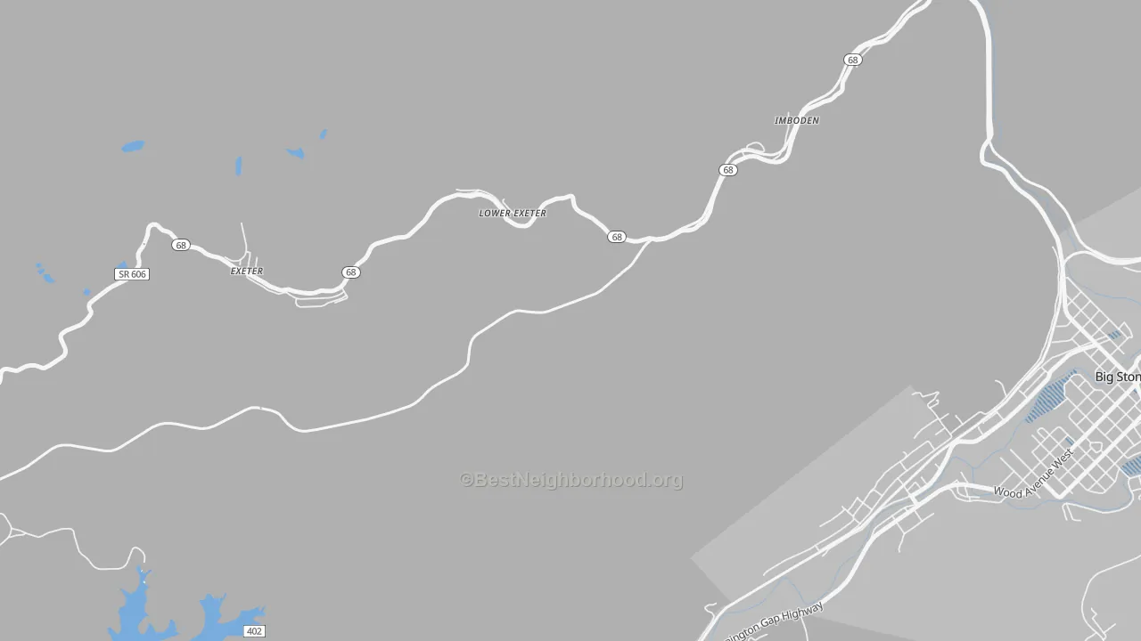 Transit Grade map of Lower Exeter, VA