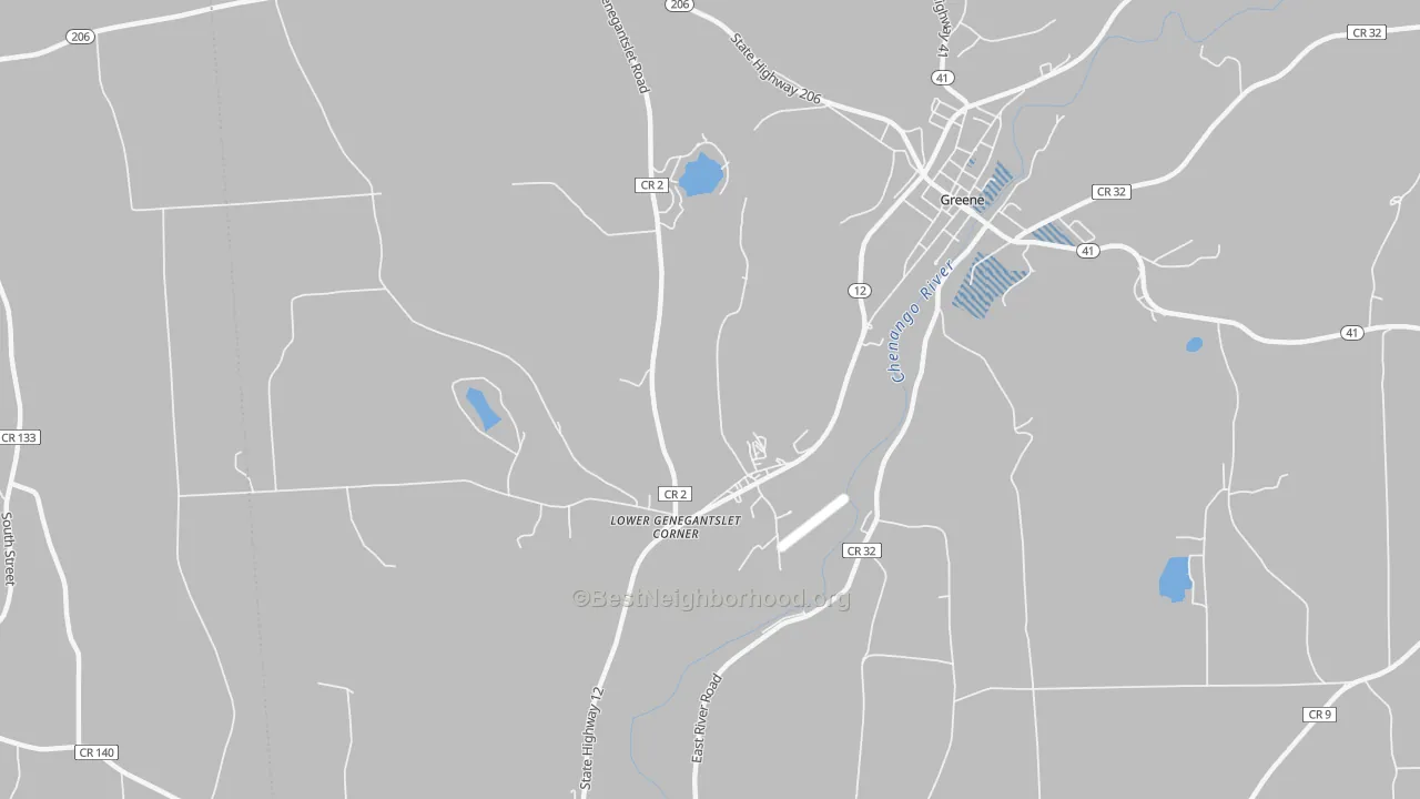 Transit Grade map of Lower Genegantslet Corner, NY