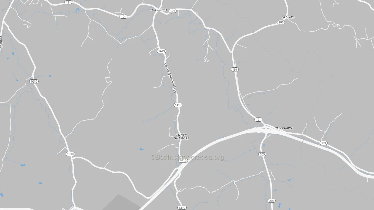 Transit Grade map of Lower Gillmore, KY