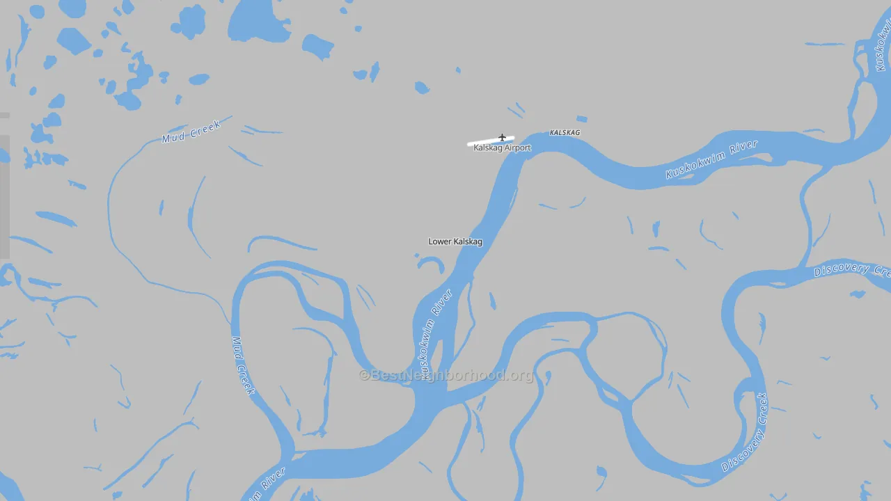 Transit Grade map of Lower Kalskag, AK
