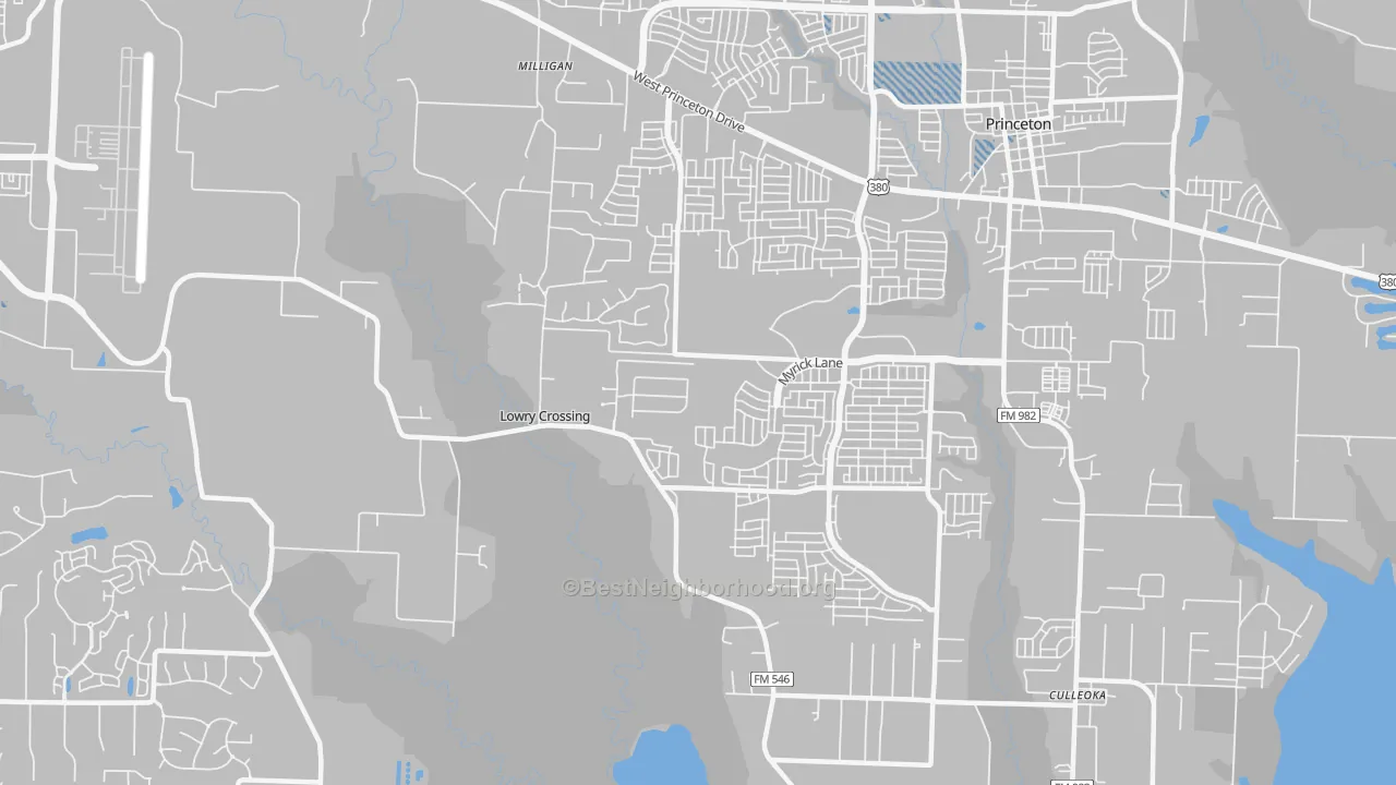 Transit Grade map of Lowry Crossing, TX