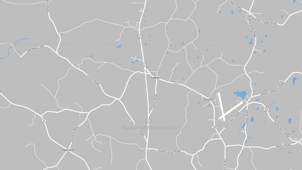 Transit Grade map of Lowrys, SC