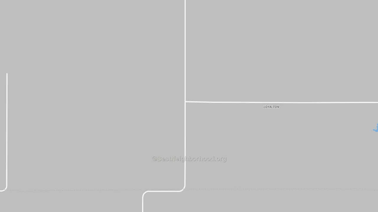 Transit Grade map of Loyalton, SD