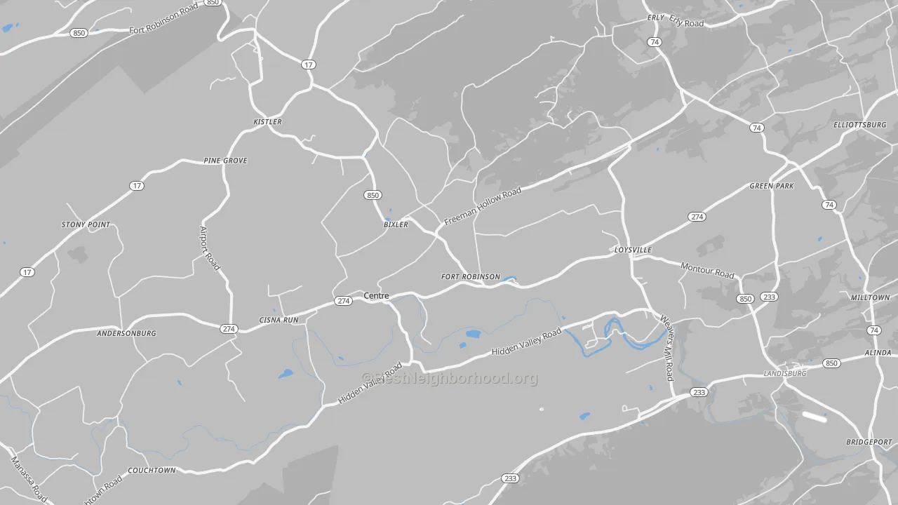 Transit Grade map of Loysville, PA