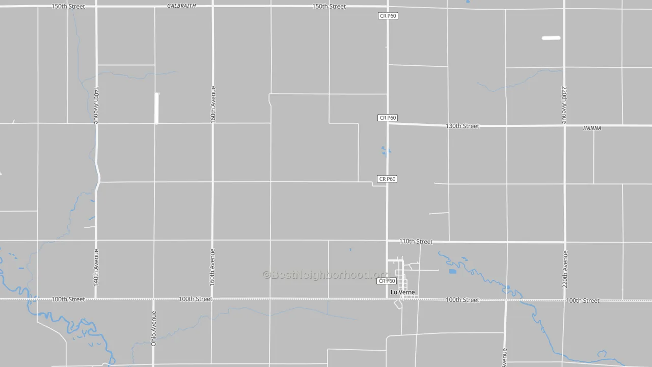 Transit Grade map of Lu Verne, IA