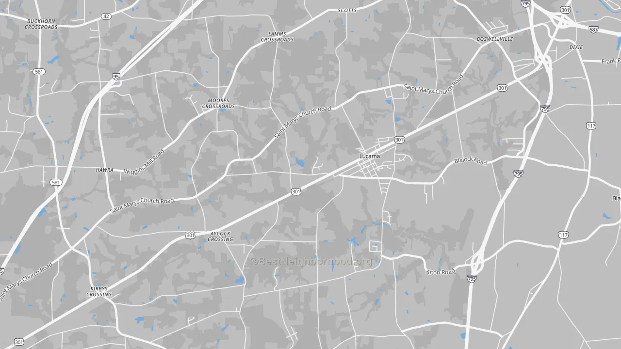 Transit Grade map of Lucama, NC