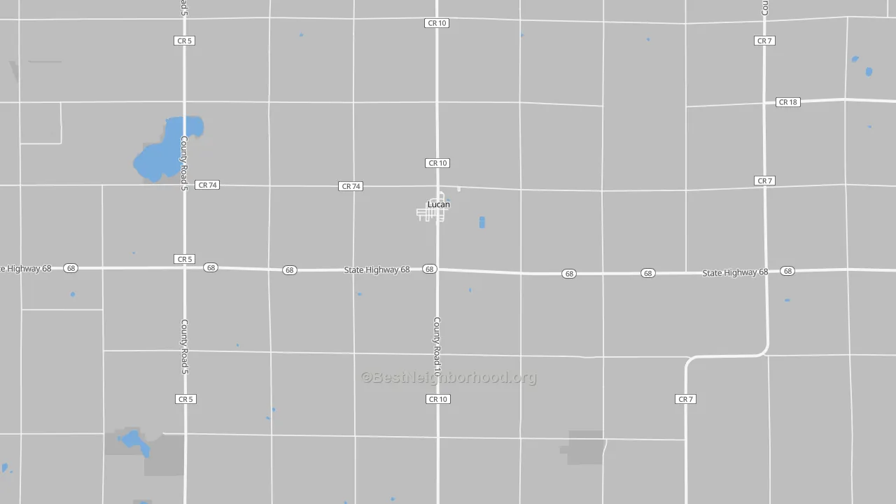 Transit Grade map of Lucan, MN