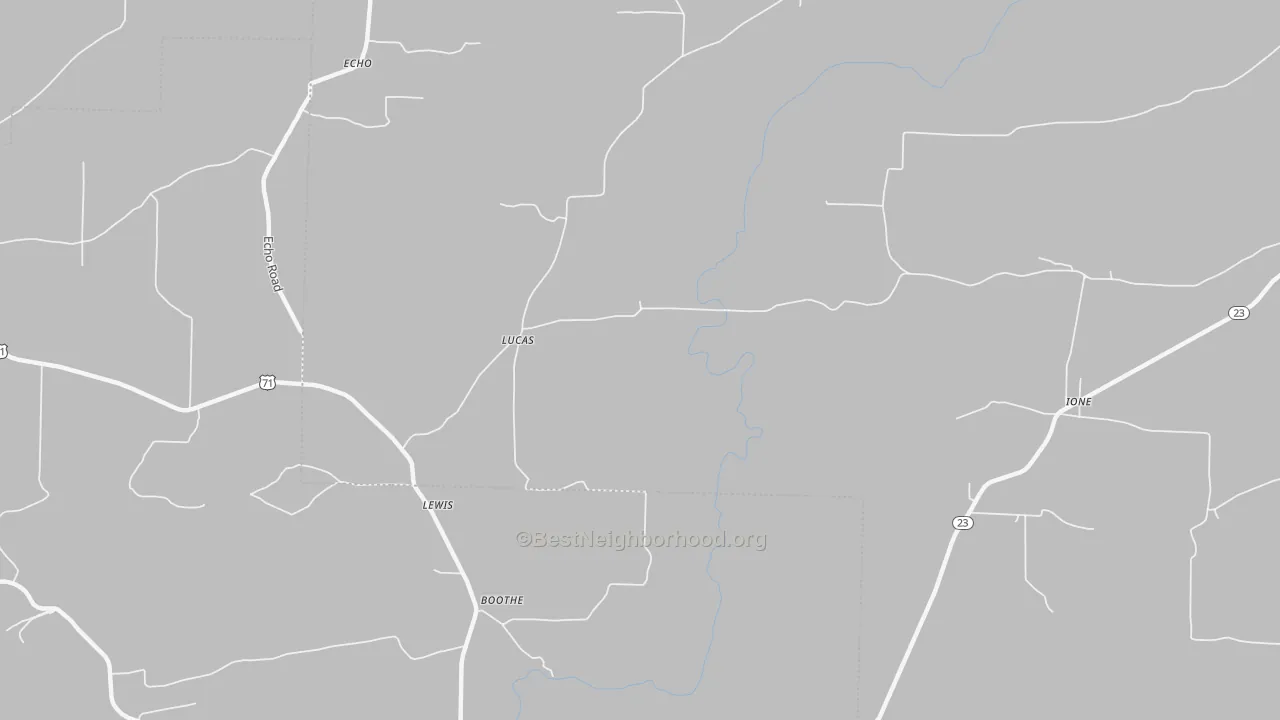 Transit Grade map of Lucas, AR