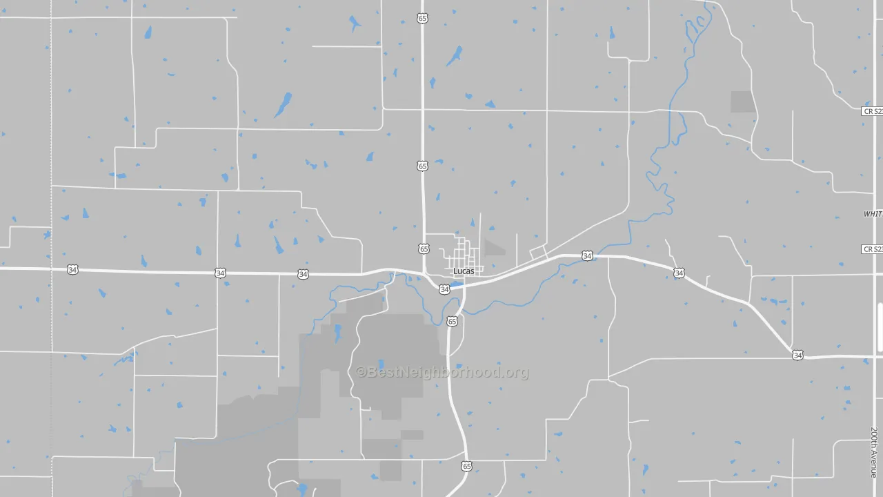 Transit Grade map of Lucas, IA