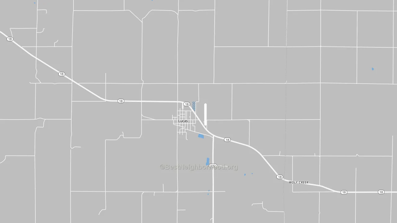 Transit Grade map of Lucas, KS