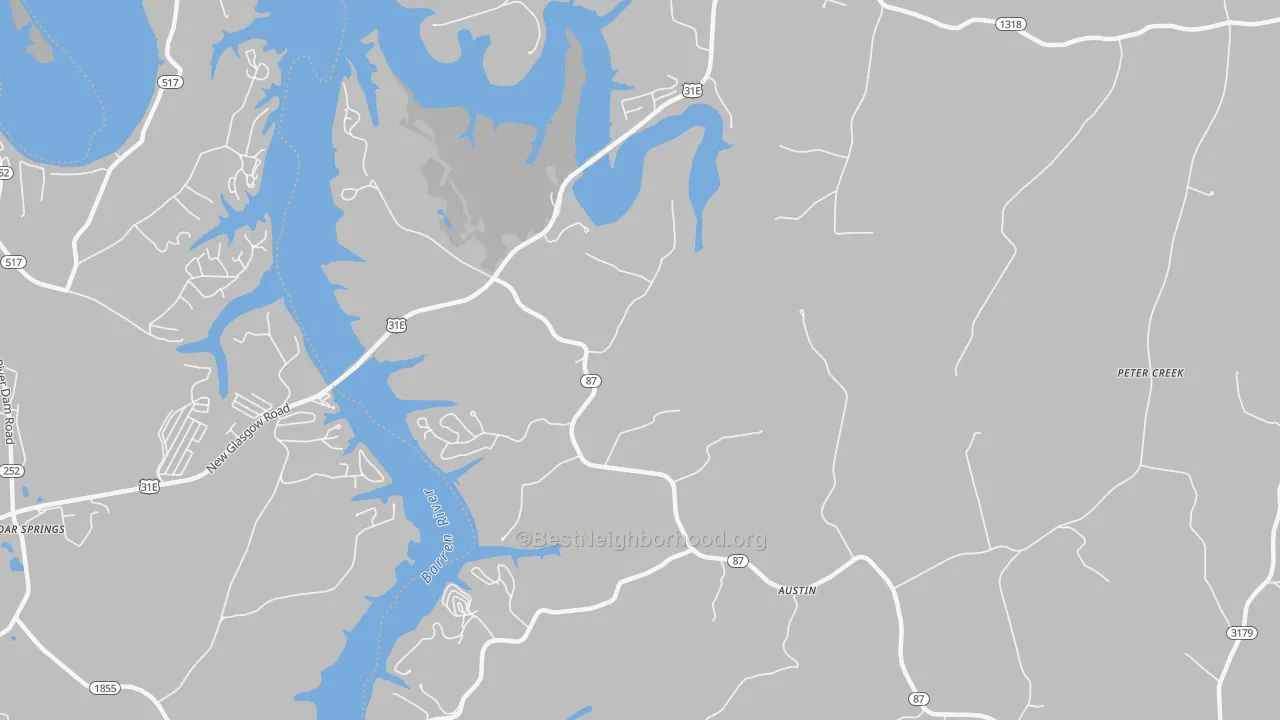 Transit Grade map of Lucas, KY
