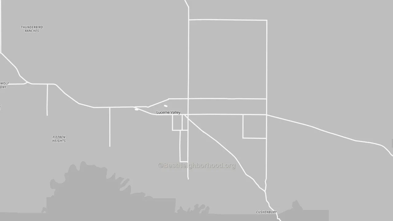 Transit Grade map of Lucerne Valley, CA