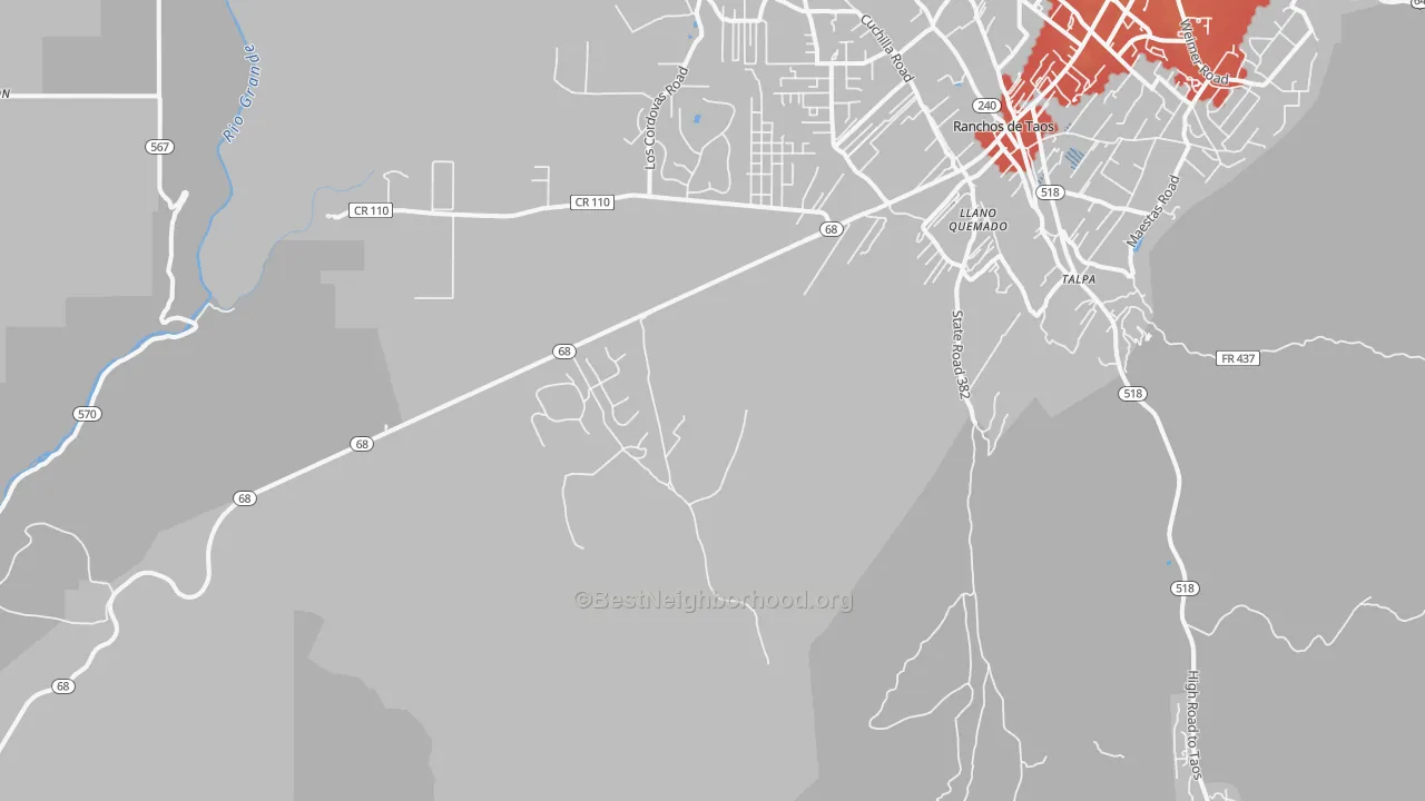 Transit Grade map of Lucero, NM