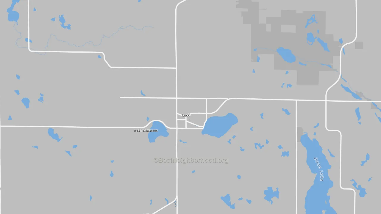 Transit Grade map of Luck, WI