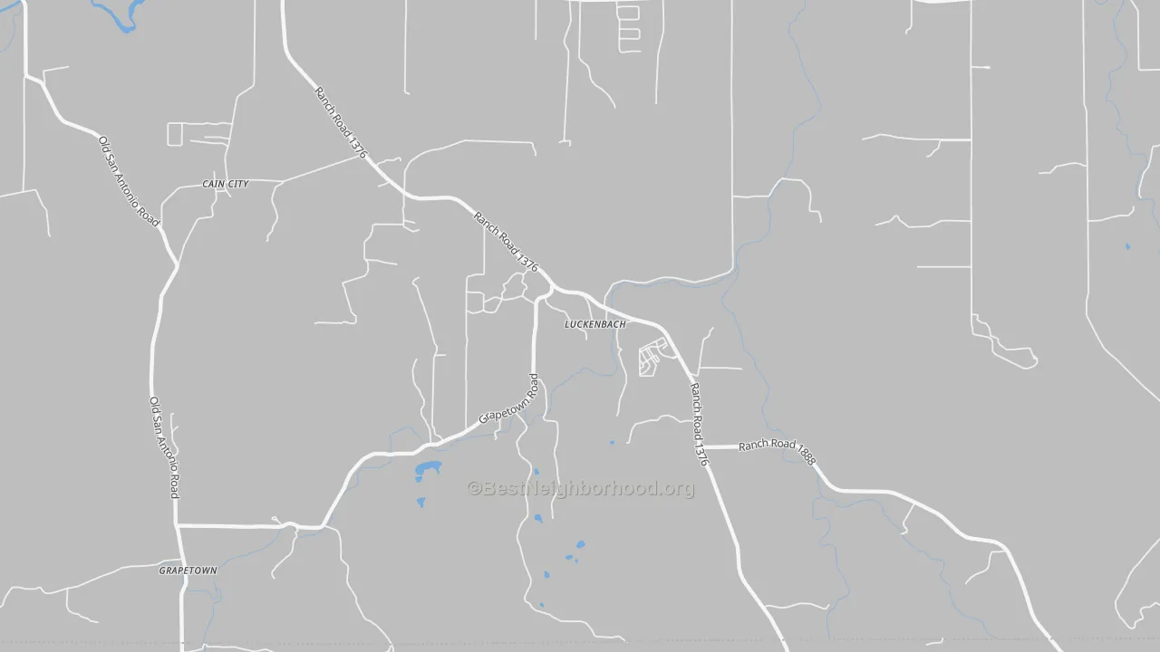 Transit Grade map of Luckenbach, TX