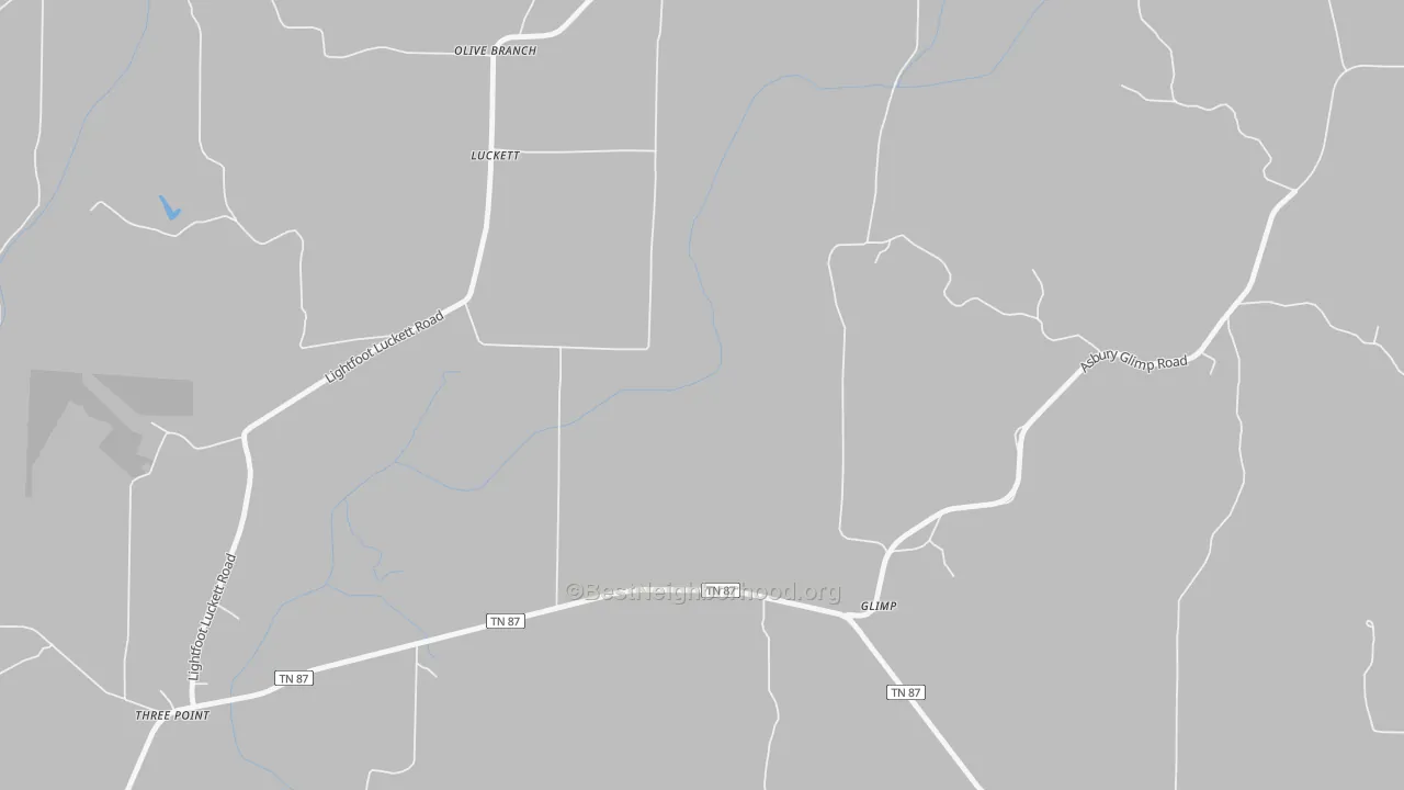 Transit Grade map of Luckett, TN