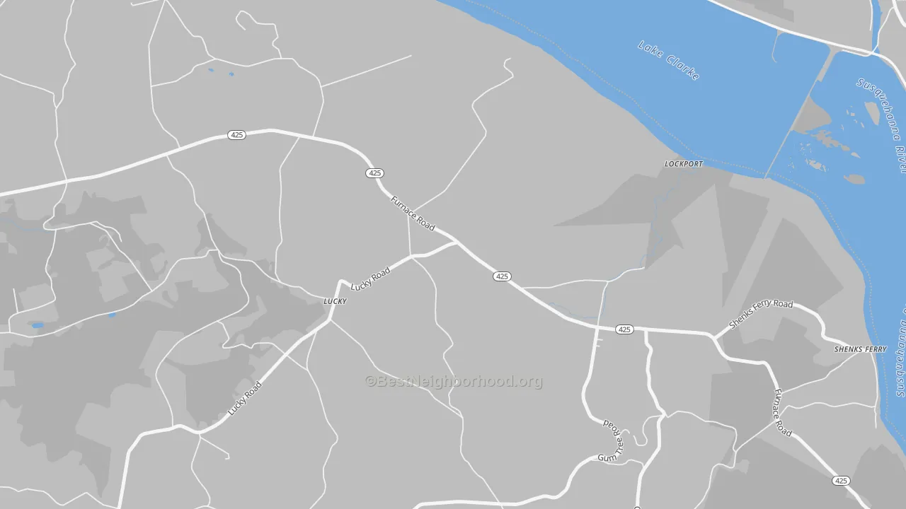 Transit Grade map of Lucky, PA