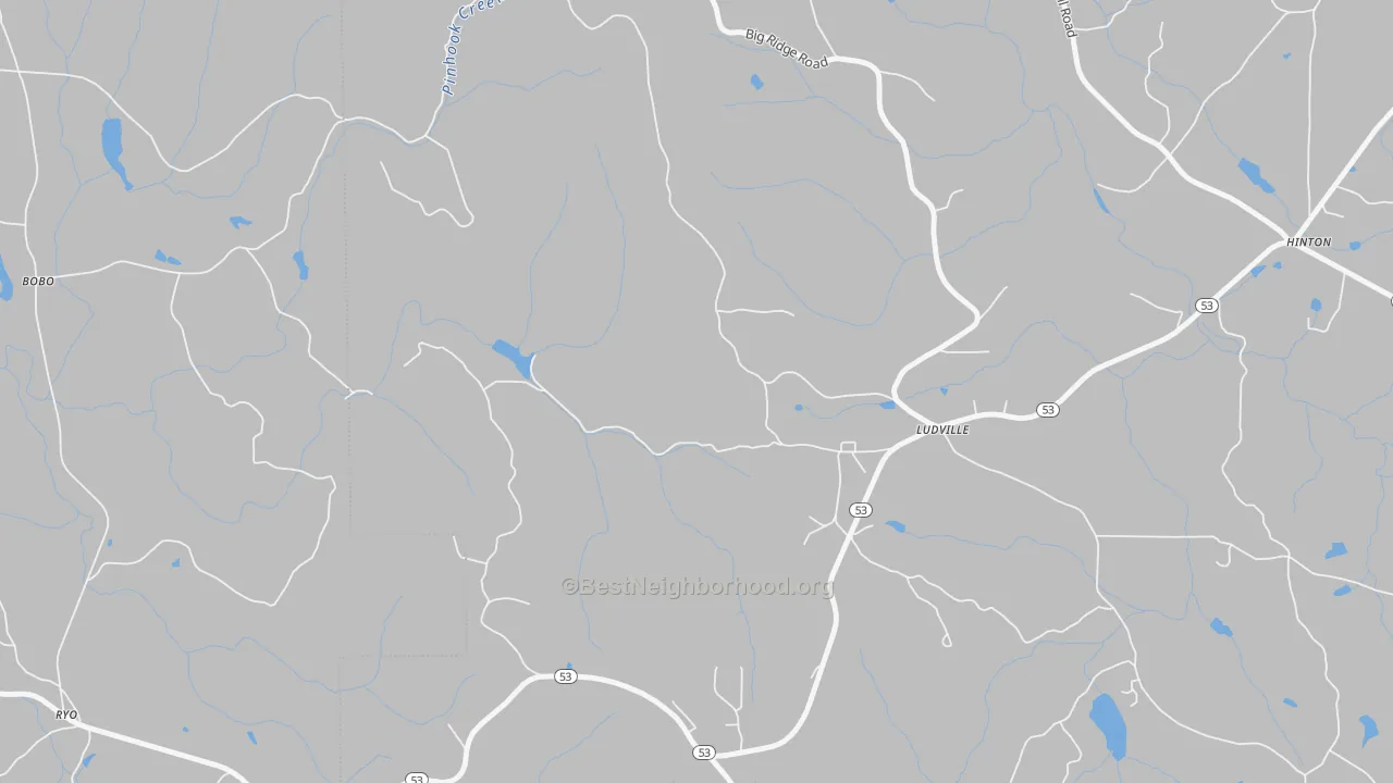 Transit Grade map of Ludville, GA