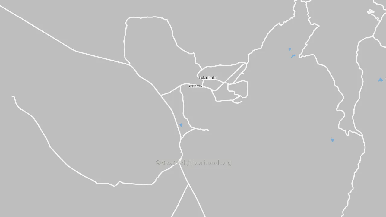 Transit Grade map of Lukachukai, AZ