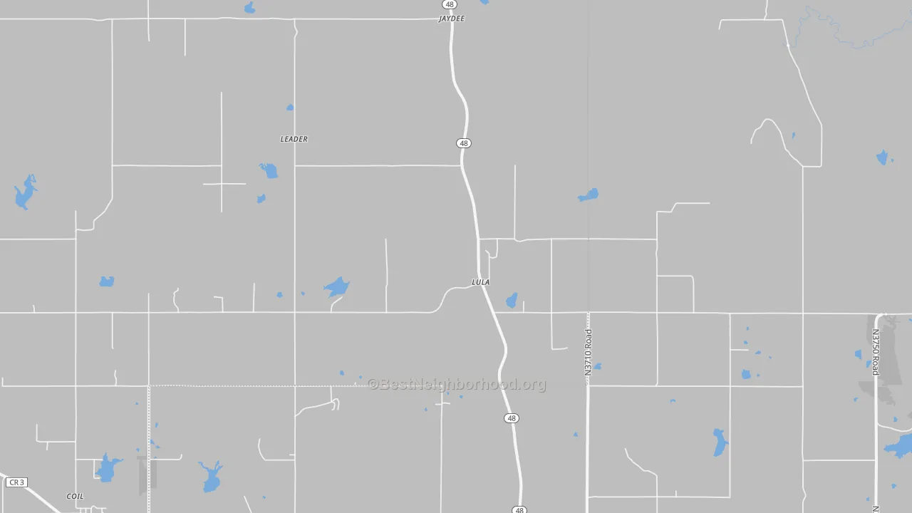 Transit Grade map of Lula, OK
