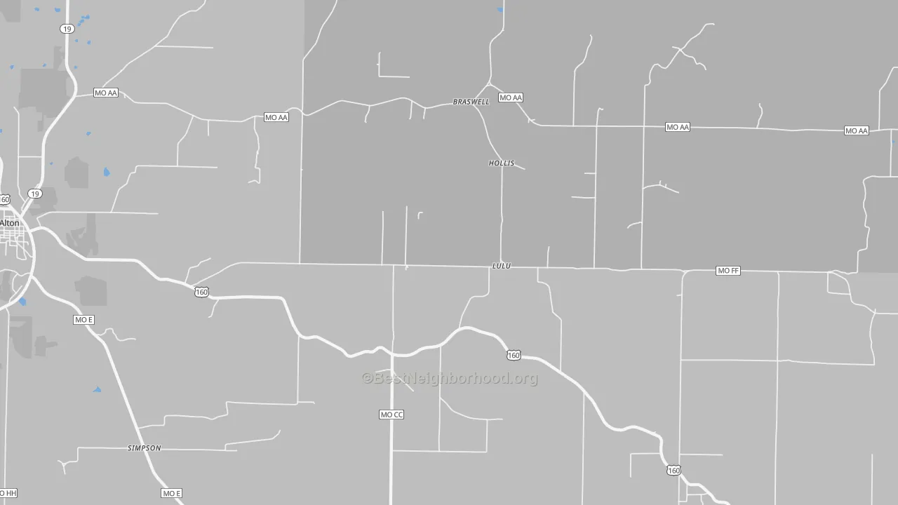 Transit Grade map of Lulu, MO