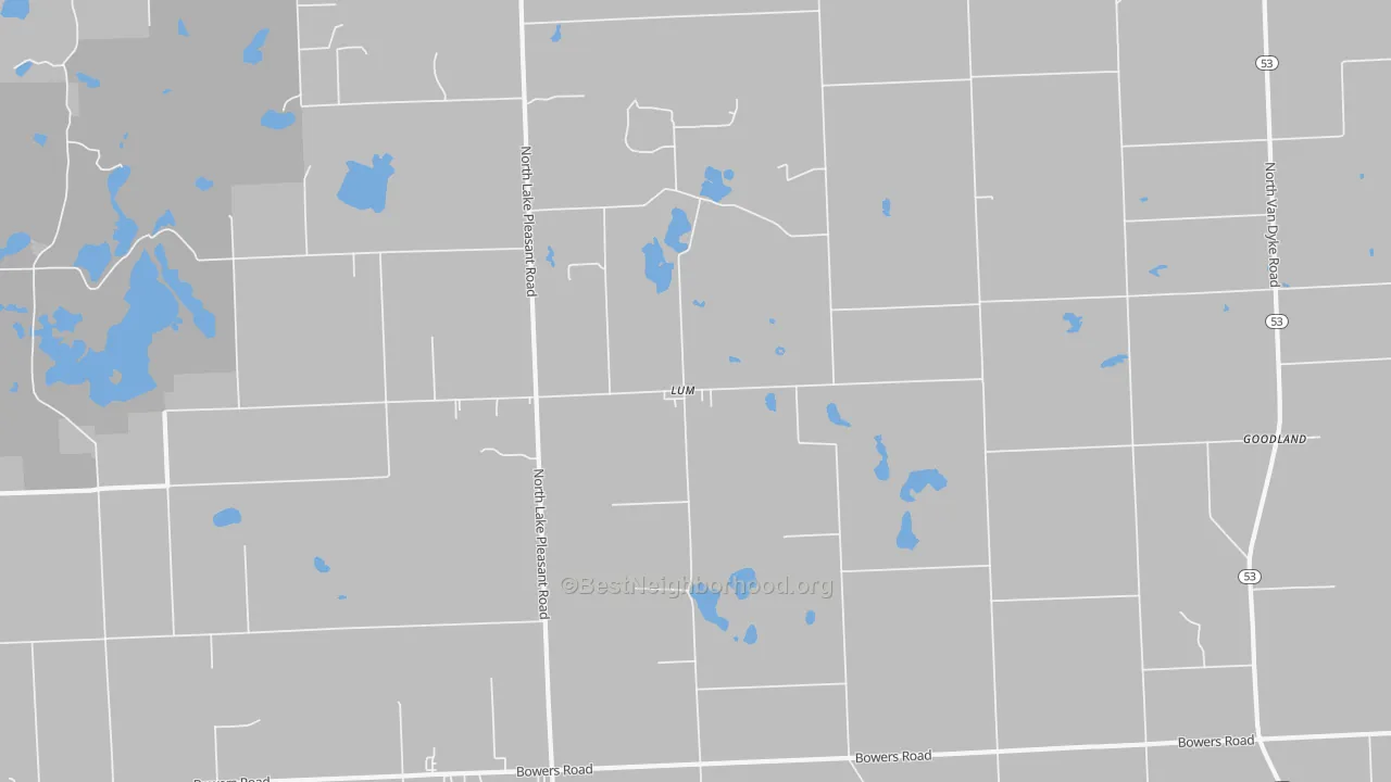 Transit Grade map of Lum, MI