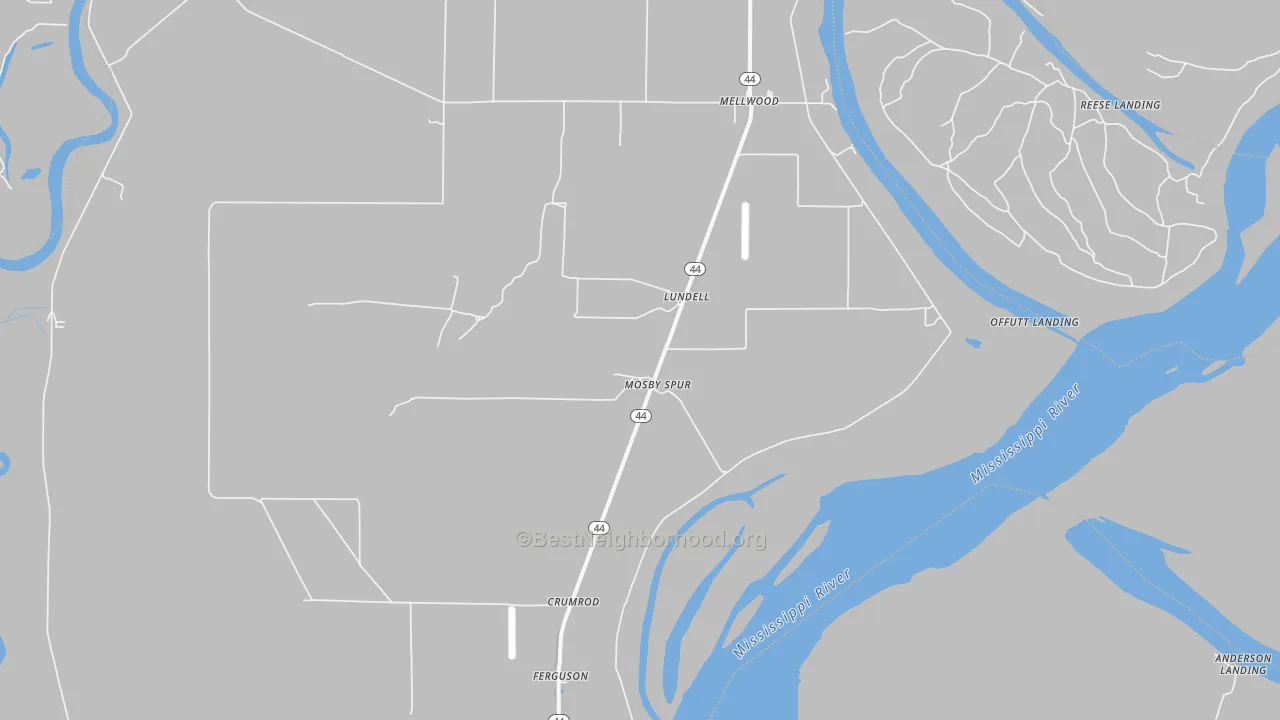 Transit Grade map of Lundell, AR