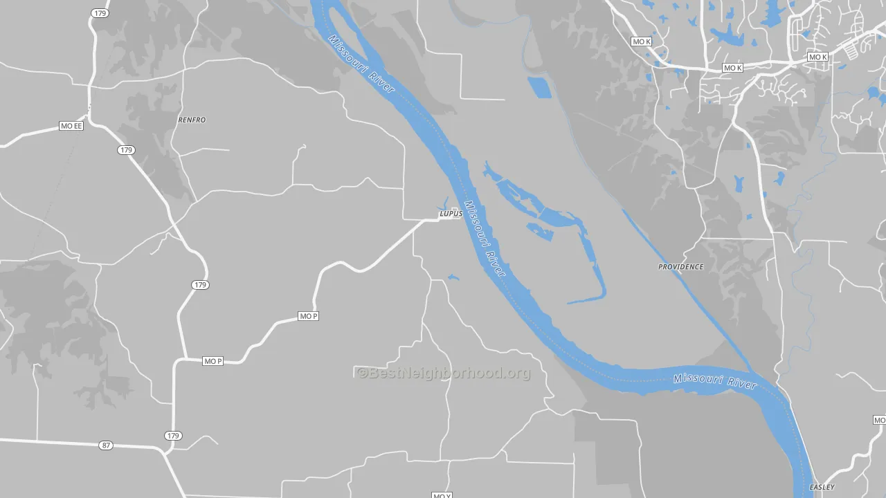 Transit Grade map of Lupus, MO