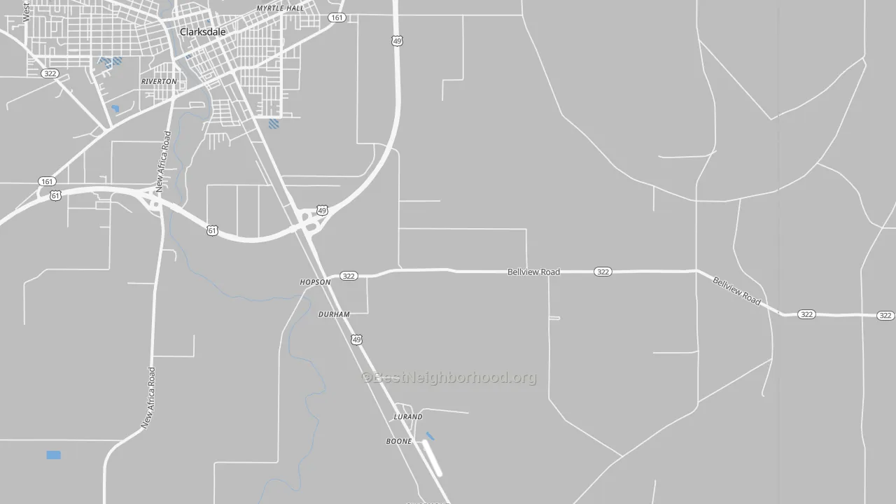 Transit Grade map of Lurand, MS