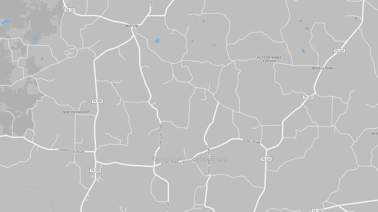 Transit Grade map of Luray, TN
